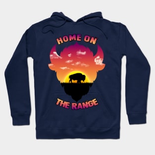 Home On The Range Buffalo Silhouette Hoodie